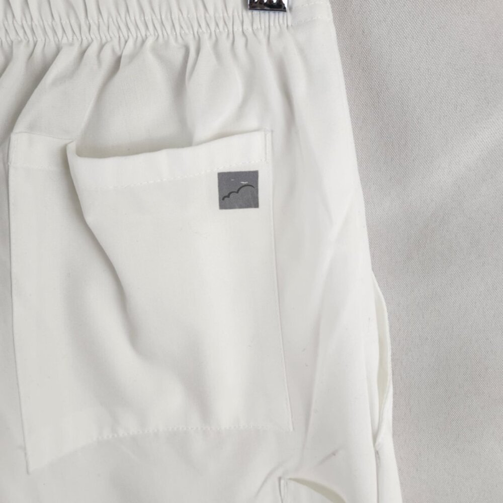SOLD*****butter soft white scrub pants / flared leg workwear bottoms - Picture 10 of 12